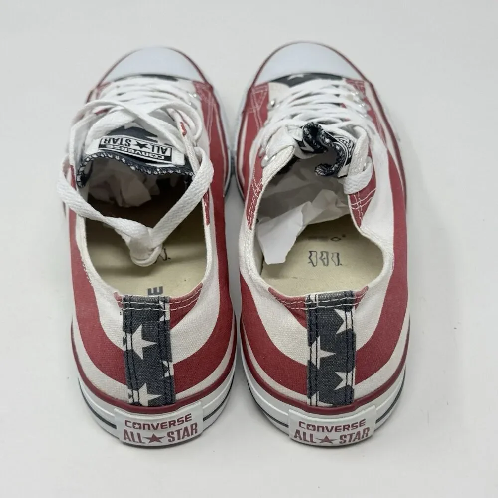 Converse Low Top Sneakers in Red, White, Black